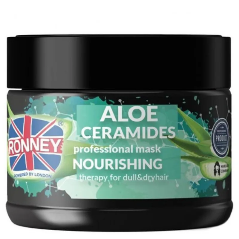 RONNEY Aloe Ceramides Mask 300ml - maska pre matné a suché vlasy