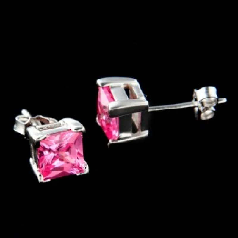 Strieborné náušnice na puzety KA E368