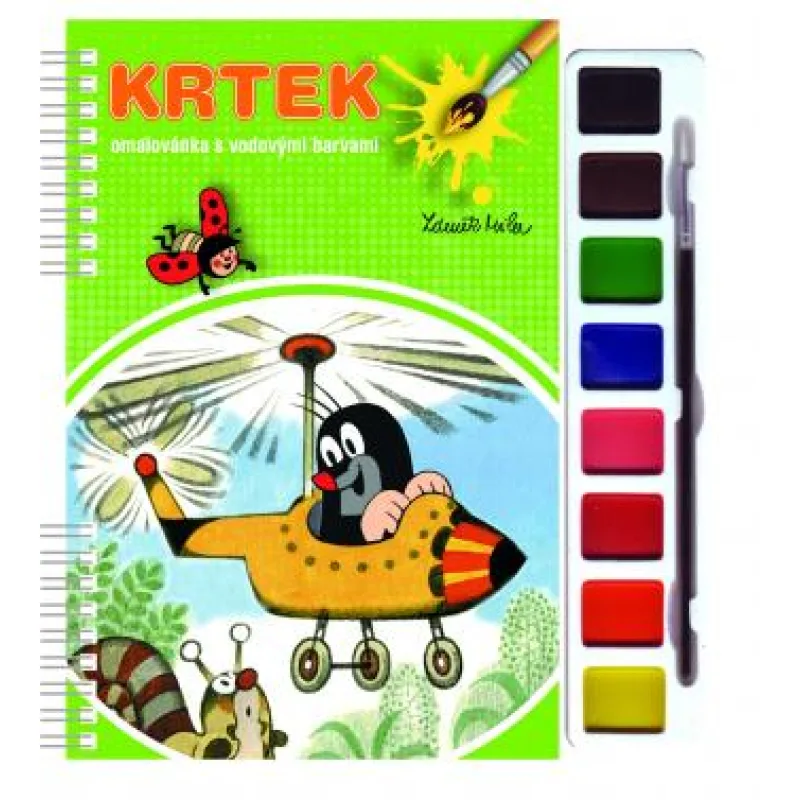 Rappa Omaľovánka s farbami a štetcom Krtko