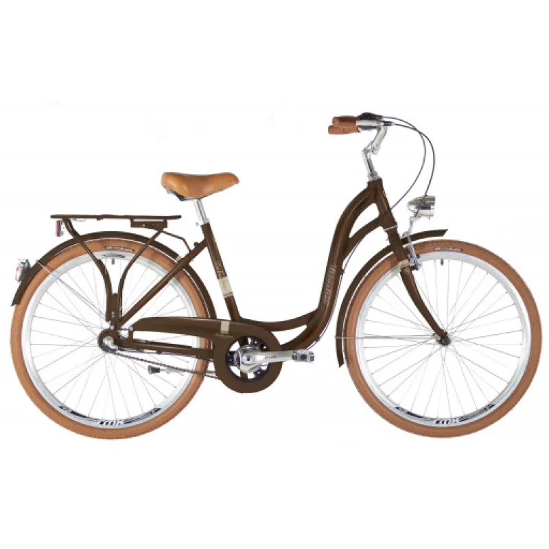 Kenzel jízdní kolo Bellissima Classic 3spd 26" 2026 hnědo-béžové