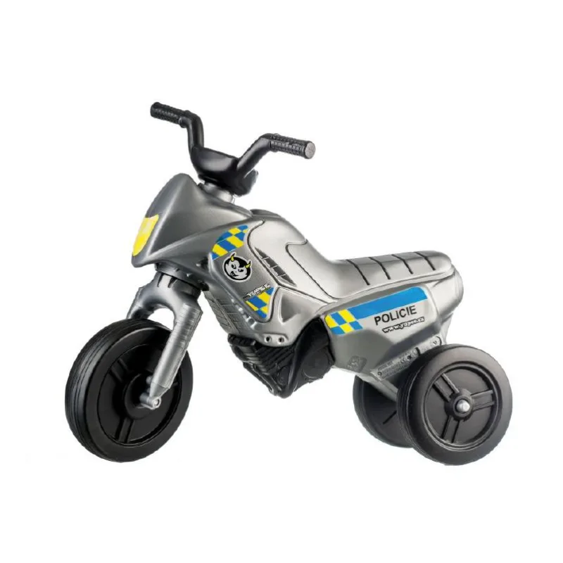 teddies Odrážadlo Enduro Yupee Polícia malé plast výška sedadla 26cm nosnosť do 25kg 12m+