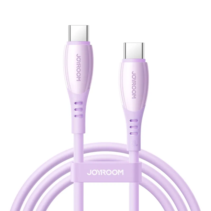 Joyroom S-A59 Vibrant Series 60 W USB-C – kábel USB-C 1,2 m – fialový