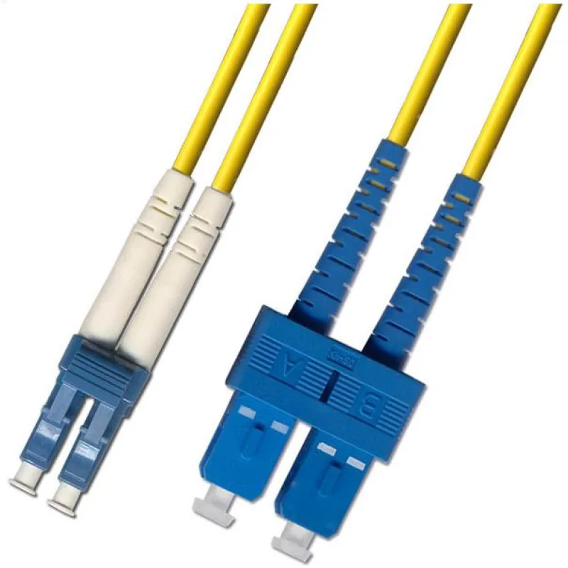 OEM Optický patchkabel duplexní, LC/UPC-SC/UPC 9/125um SM, 140m, OS2 10591