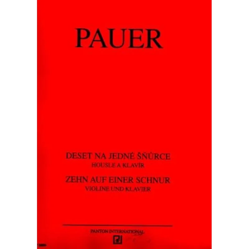 Schott Music Panton Deset na jedné šňůrce pro housle a klavír