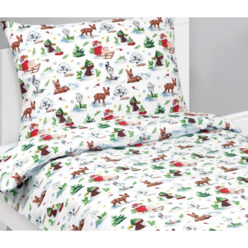 Bellatex Povlečení bavlna, Zvířátka v lese - 140x200, 70x90 cm
