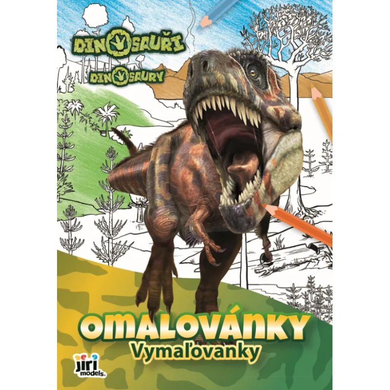 Jiri Models Omaľovánka A4 Dinosaury