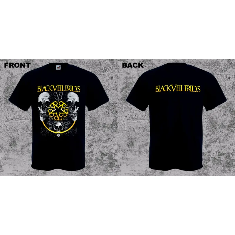 Black Veil Brides - Double Skull (tričko)