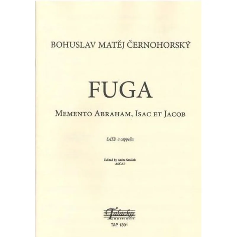 Talacko Editions Fuga - Memento Abraham, Isac et Jacob