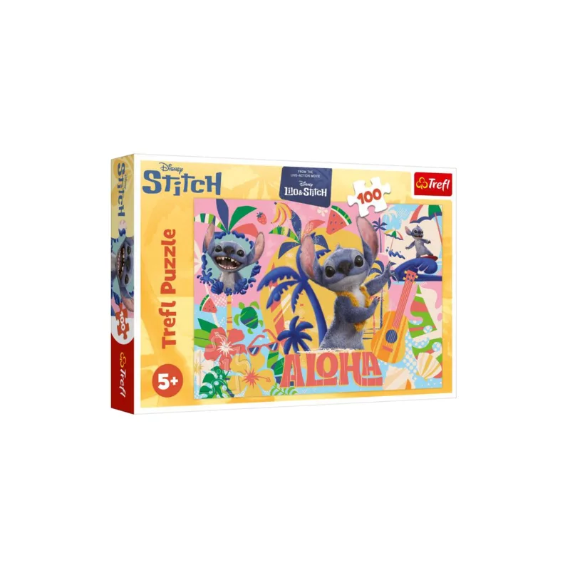 Trefl Puzzle Stitch a priatelia v akcii 100 dielikov 41x27, 5cm v krabici 29x19x4cm