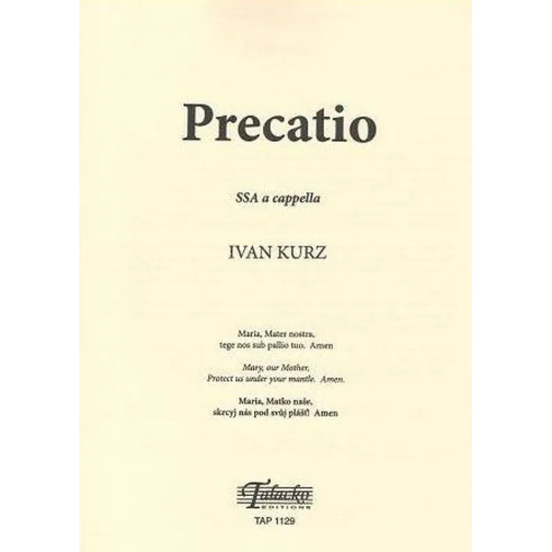 Talacko Editions Precatio