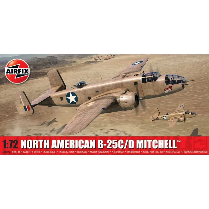 Airfix Classic Kit lietadlo A06015A - North American B-25C/D Mitchell (1:72)