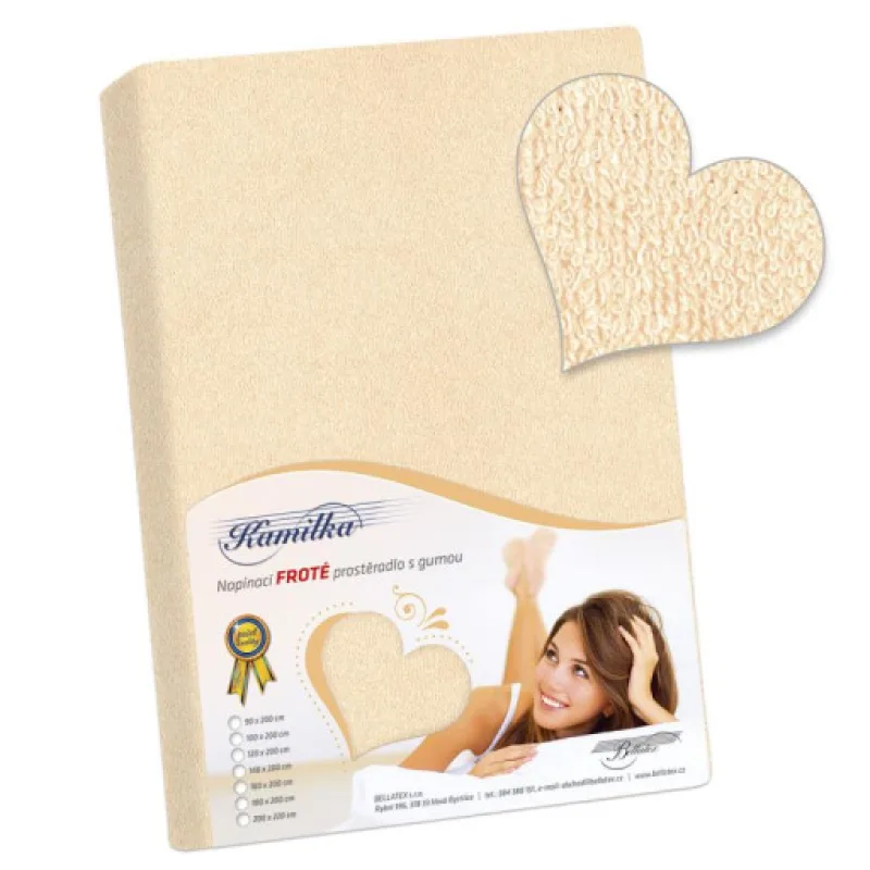 Bellatex Prostěradlo froté, citrus - 120x200 cm