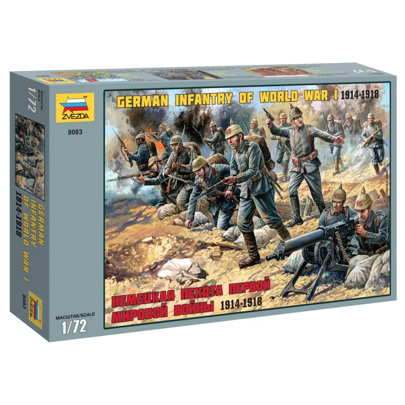 Zvezda Wargames (WWII) figúrky 8083 - Nemecká pechota (1:72)