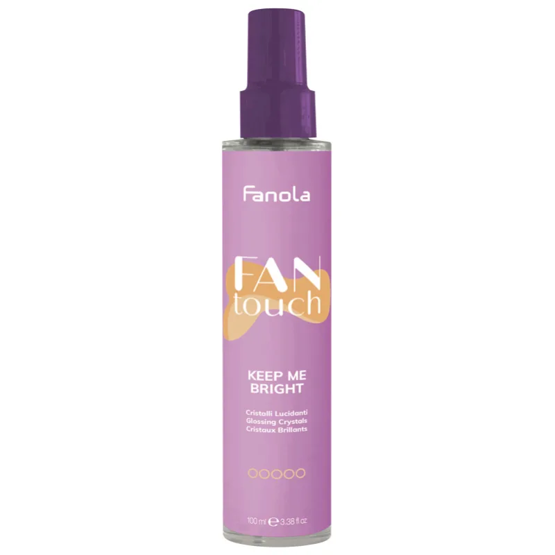 FANOLA Fan Touch Keep Me Bright Glossing Crystals 100ml - kryštály proti krepovateniu a lesk vlasov