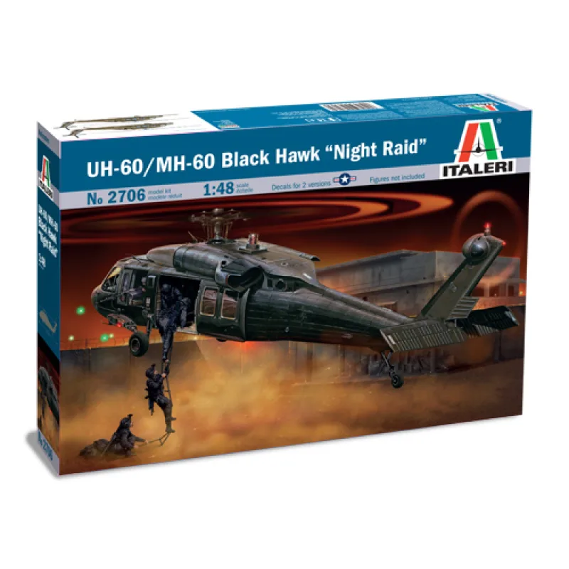 Italeri Taleri Model Kit vrtuľník 2706 - UH-60/MH-60 "NIGHT RAID" (1:48)