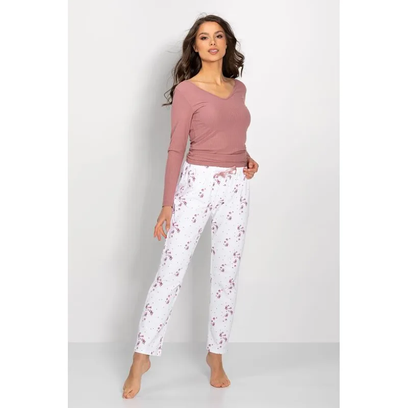 Luxusné dámske pyžamo Anabelle staroružové XL