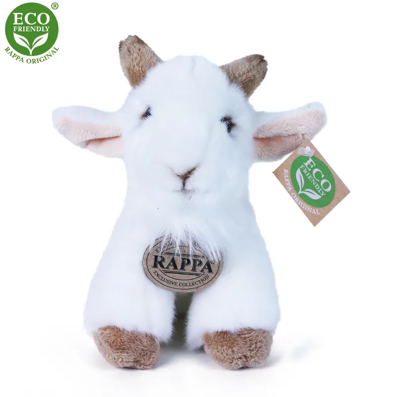 Rappa Plyšová koza sediaca 16 cm ECO-FRIENDLY