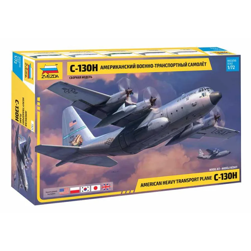 Zvezda Model Kit lietadlo 7321 - C-130 H Hercules (1:72)