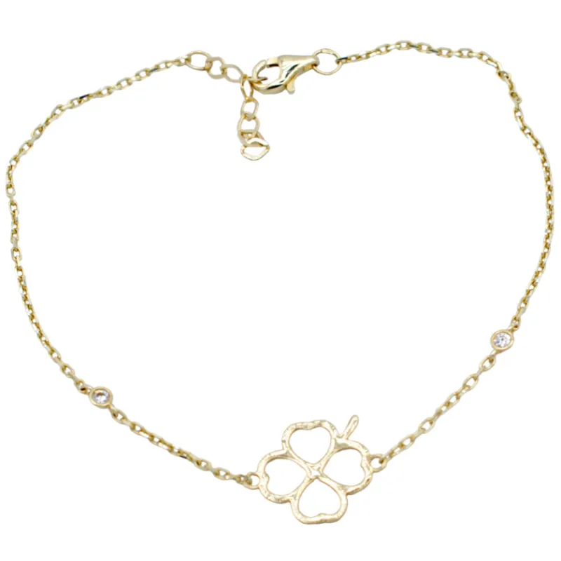 Zlatý náramok štvorlístok ADANITO BRNK1292G
