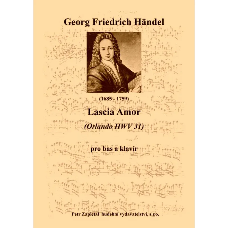 NotaNota Lascia Amor (Orlando HWV 31) - klavírní výtah