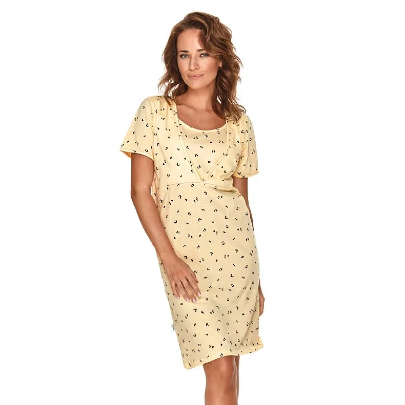 Materská nočná košeľa Linda žltá XL