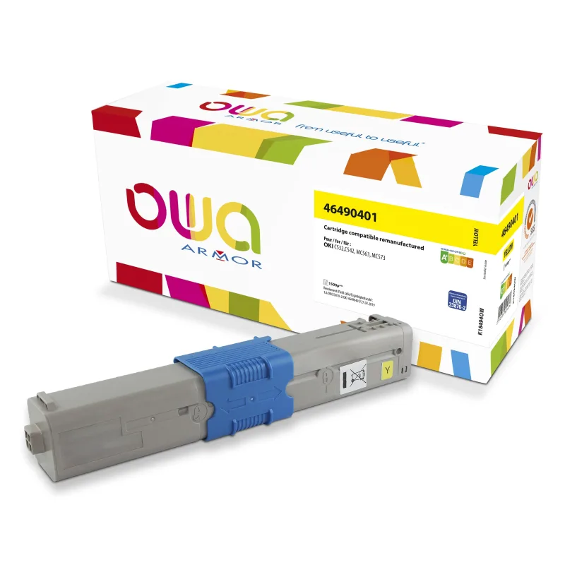 OWA Armor toner kompatibilní s OKI 46490401, 1500st, žlutá/yellow K18494OW
