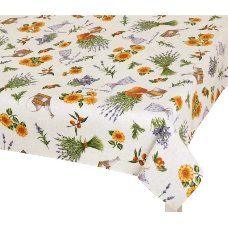 Bellatex Ubrus EMA, Levandule fialová, žlutá - 70x70 cm