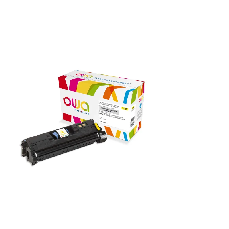 OWA Armor toner kompatibilní s HP C9702A,Q3962A, 4000st, žlutá/yellow K12001OW
