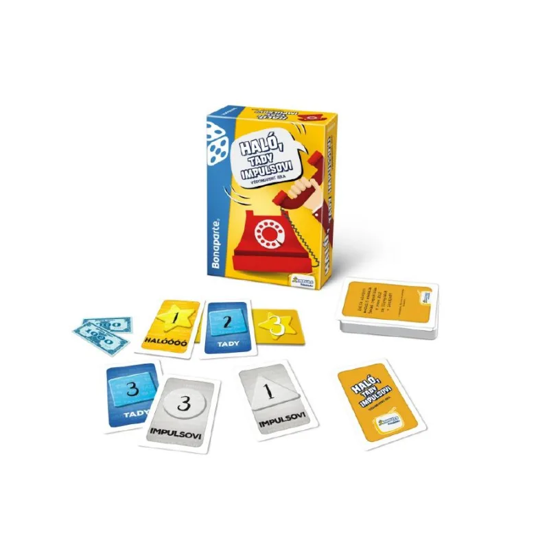 Bonaparte Haló, tu Impulsovi spoločenská vedomostná hra v krabici 10,5x15,5x4,5cm