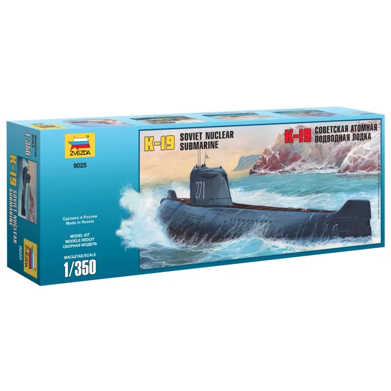 Zvezda Model Kit ponorka 9025 - K-19 Soviet Nuclear Submarine "Hotel" Class (1:350)