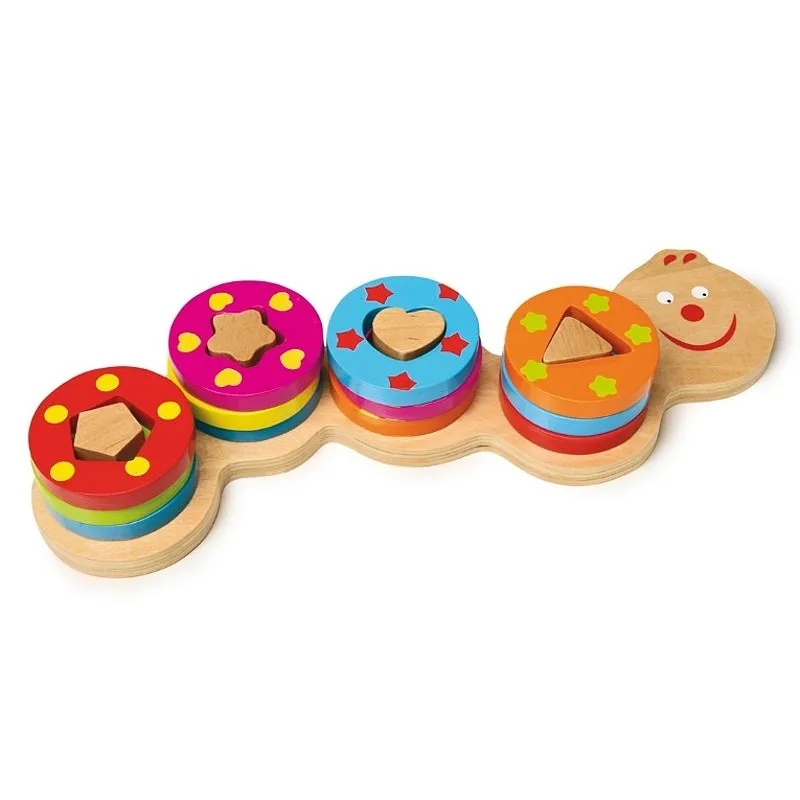 Small Foot motorická skládačka Housenka, 31 cm