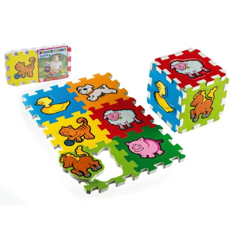 Teddies Penové puzzle Moje prvé zvieratká 15x15x1,2cm 6ks MPZ