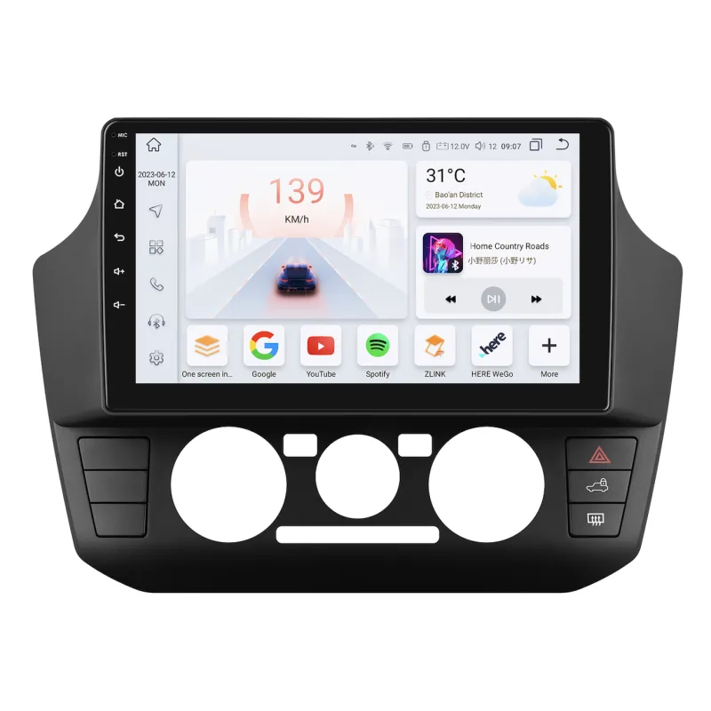 HIZPO KXVWUP91 9" Android 13 Autorádio pro Volkswagen Up ! Model: S9006 (6+64GB) CHR3308_S91