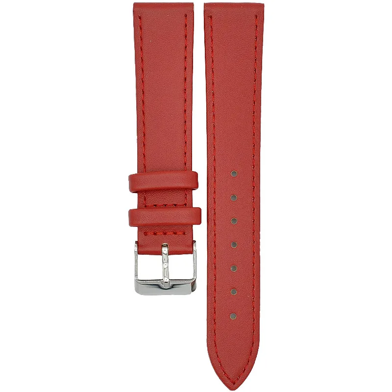 Koženkový remienok na hodinky 18 mm červený JORDAN KERR 1008W18