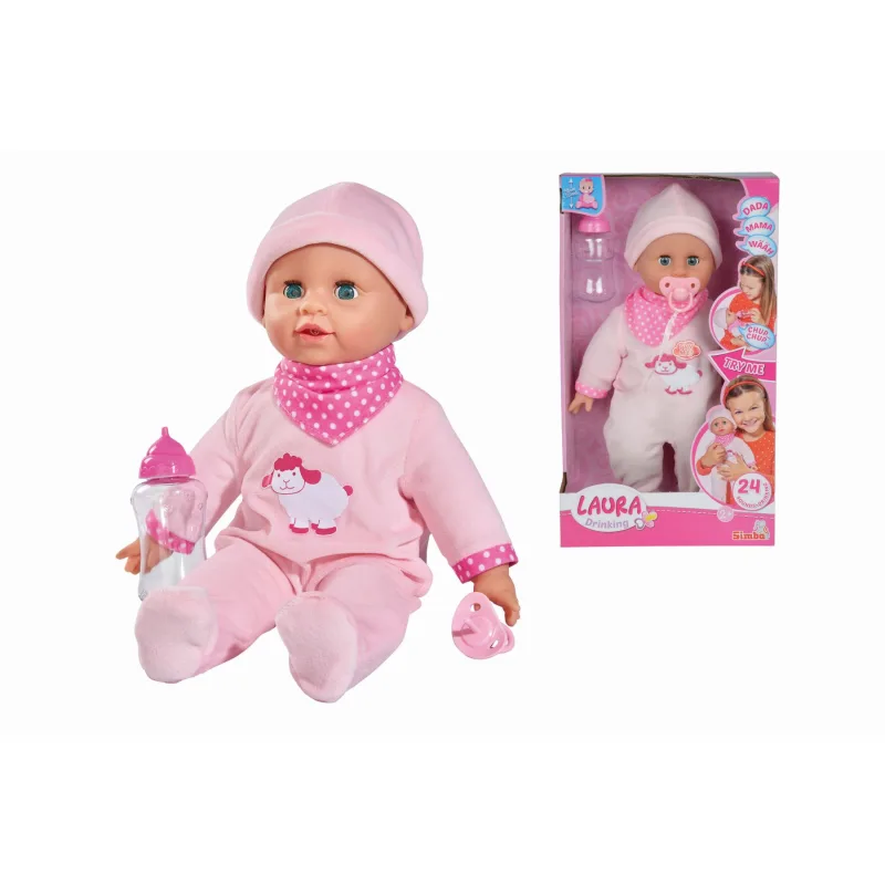 Simba Laura Bábika Simba Laura 38 cm s fľašou a zvukmi