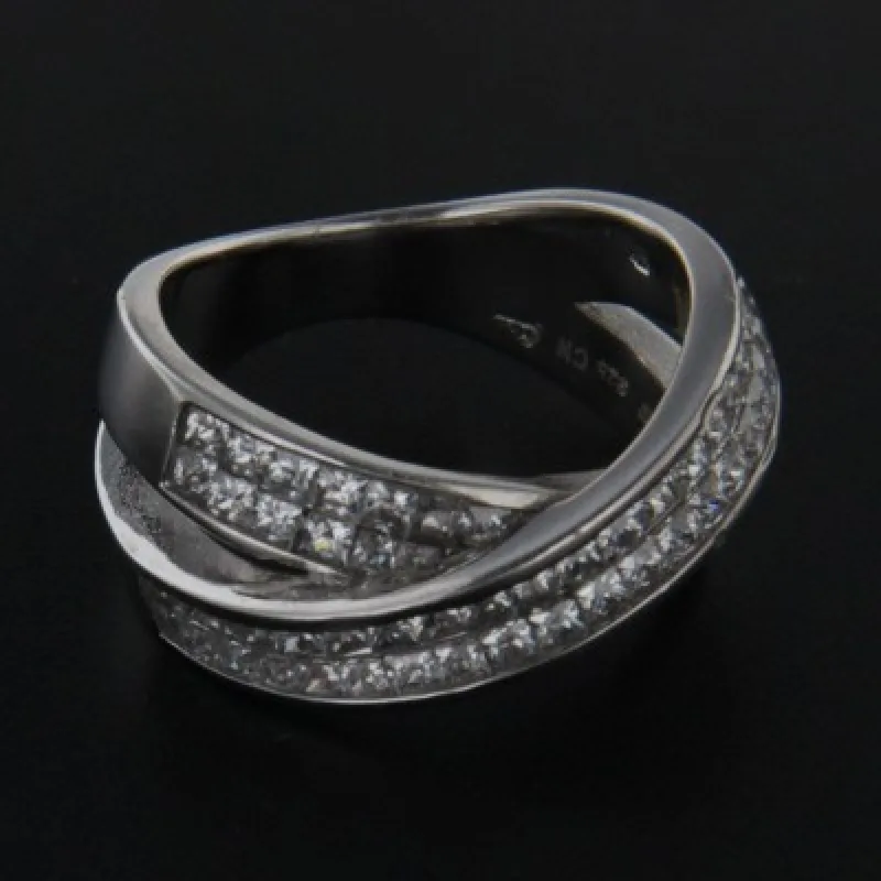 Strieborný prsteň s kameňom KA R1872, 55