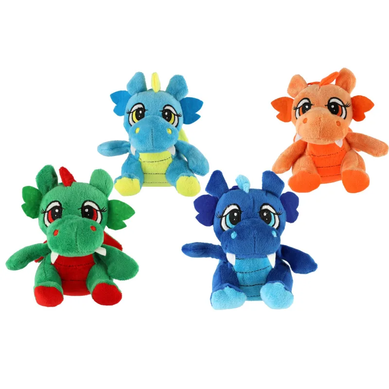 Teddies Drak sediaci plyš 15x18cm 4 farby 0+