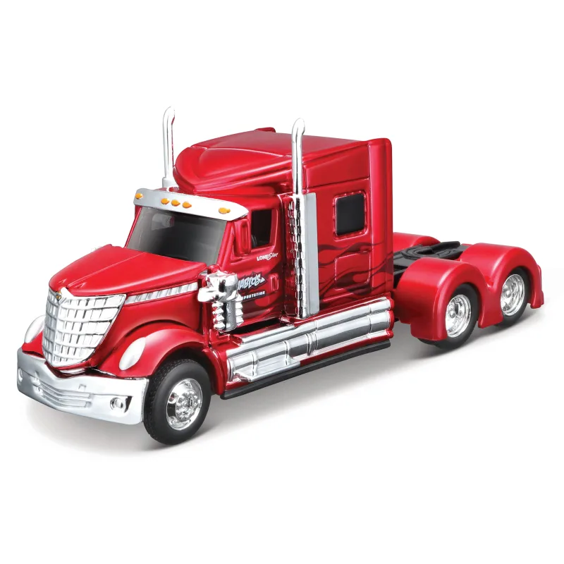 Maisto - Design Custom Rigs, International Lone Star, kovová červená, 1:64