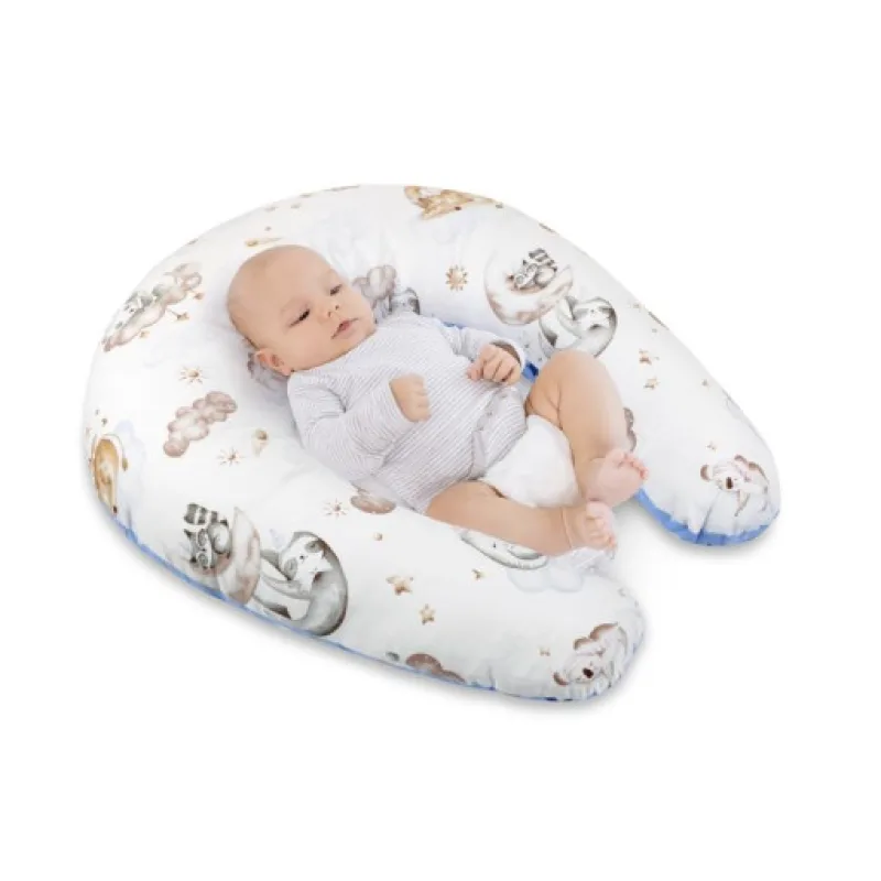 Bellatex Povlak na kojicí polštář na zip, Zvířátko na obláčku - 180 cm