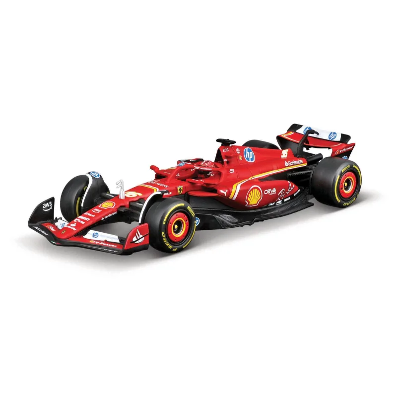 Bburago - RACE Formule F1 v dekorativním boxu, Ferrari SF-24 (2024), #16 Charles Leclerc, 1:43