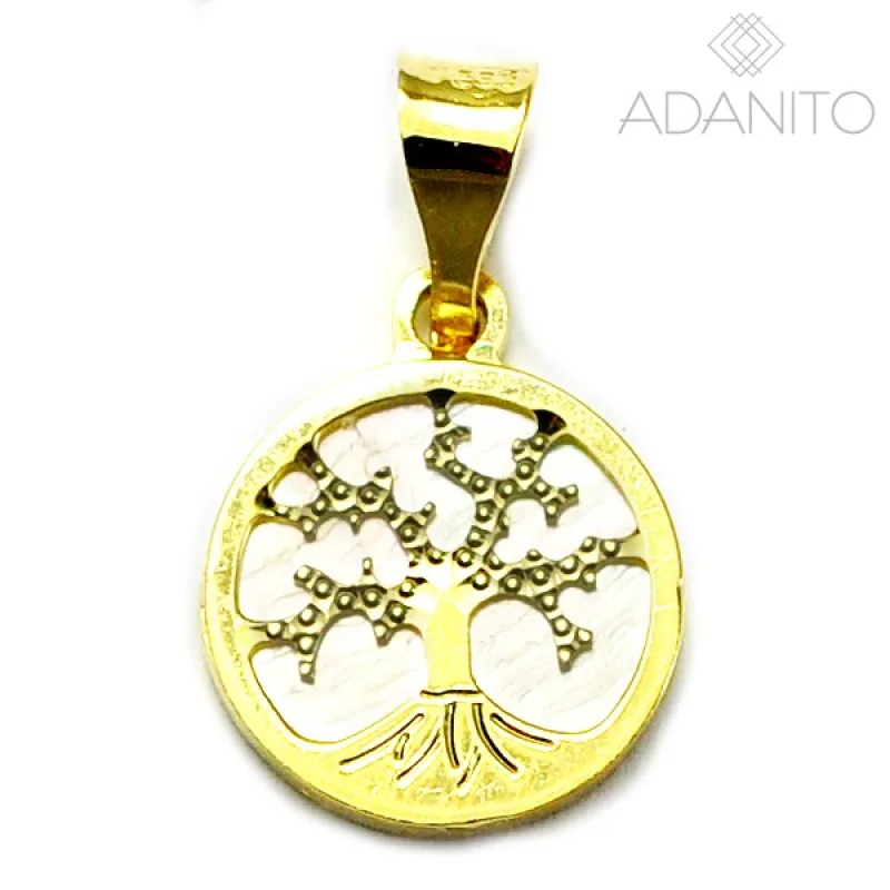 Zlatý prívesok strom života s perleťou ADANITO BRP0416G, 0.70 g