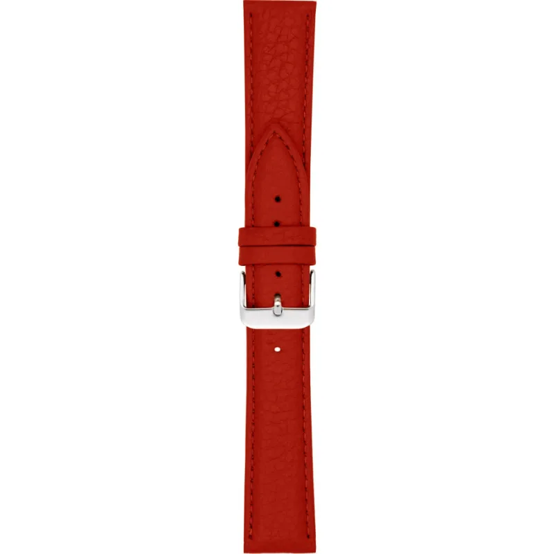 Kožený remienok na hodinky 18 mm červený A-NIS AK0205.06-18