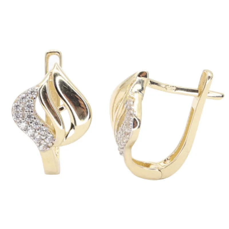 Zlaté náušnice na francúzske zapínanie KA EMECR099-1, 2.5 g, 2.50 g