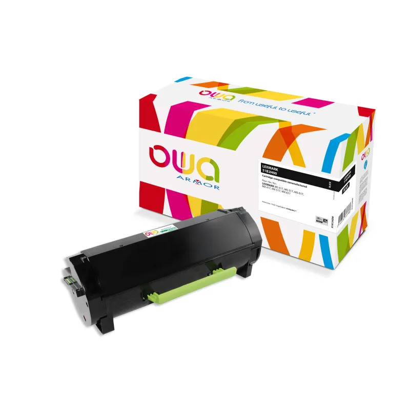 OWA Armor toner kompatibilní s LEXMARK 51B2H00, černá/black K18134OW