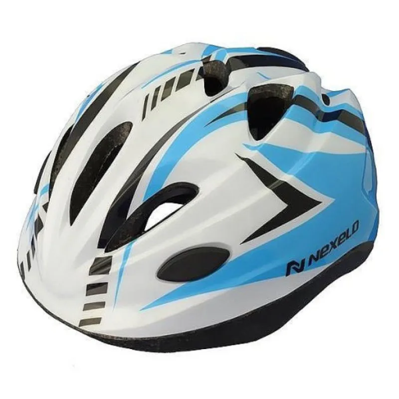 Dětská přilba Nexelo Funny, modro-bílá, vel. S (48 - 52 cm)