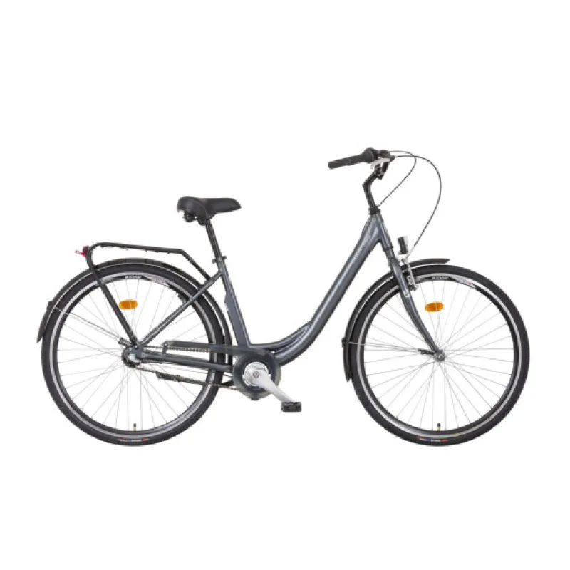Liberty Městské jízdní kolo Strada 3spd. 28" 2026 antracitovo-šedé, Přední vidlice Pevná
