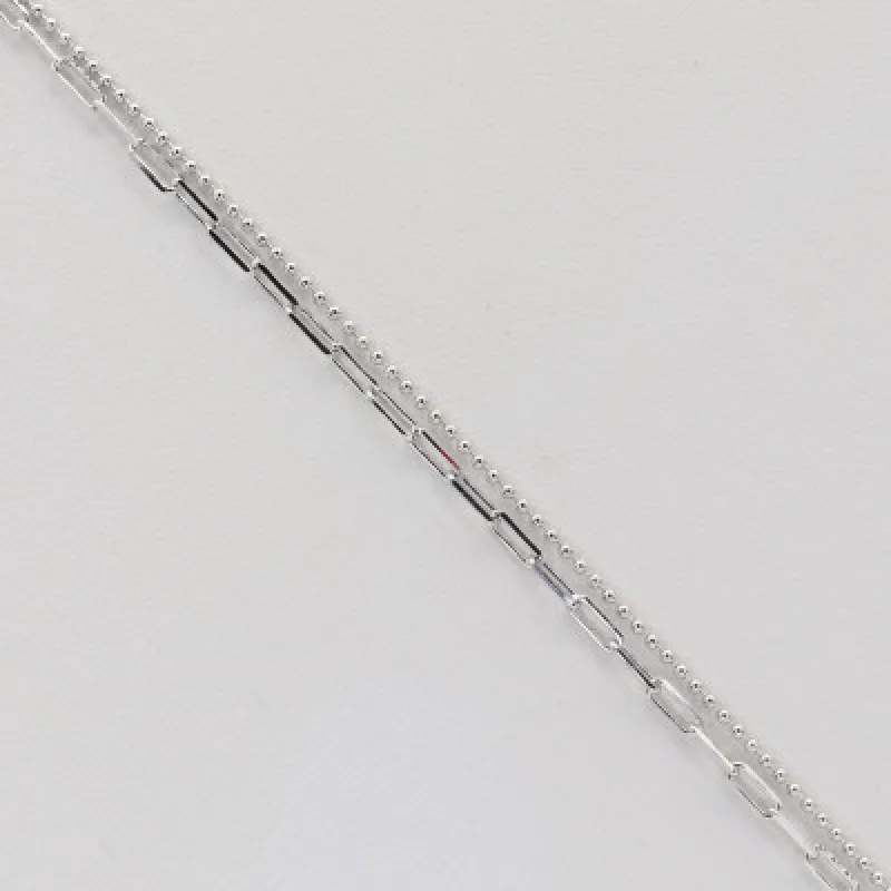 Strieborný náramok na nohu KA B2014