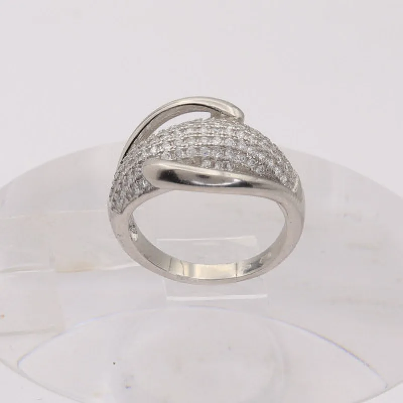 Strieborný prsteň s kameňom KA R2854, 55