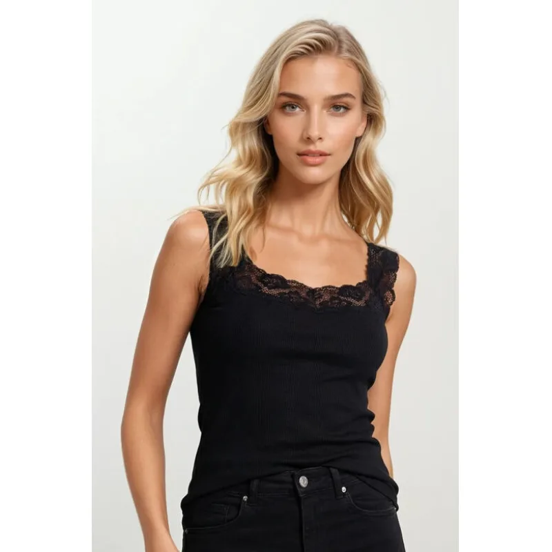 Dámska spodná košieľka Arietta čierna L