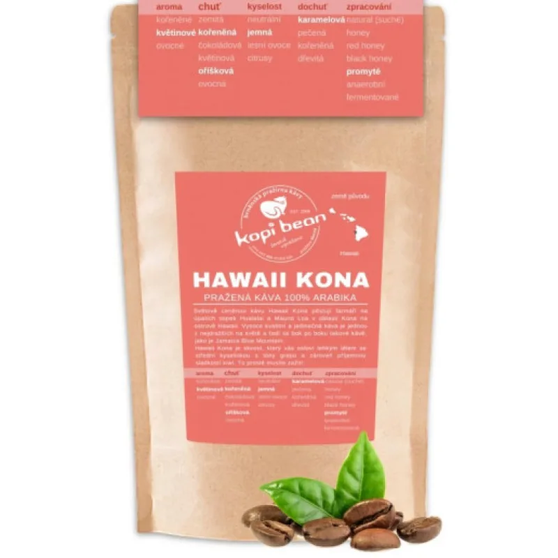 Hawaii Kona Extra Fancy Arabika 500g, Zpracování Středně mletá ( turek )